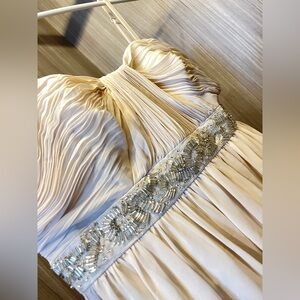 2 BRAND NEW beige Prom/Bridesmaid/Bridal/formal/cocktail dresses in S(US2-4)